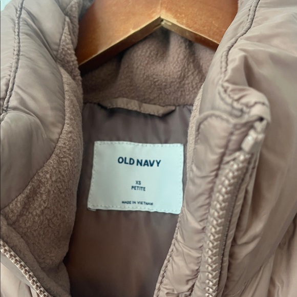 Old Navy Tan Puffer Vest - Picture 2 of 3